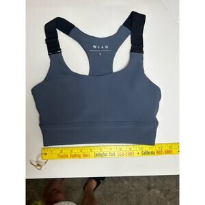 WILO Sport Bra Size Small Blue Athletic